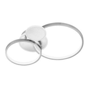 LED Deckenleuchte, silber, 3 Stufen Dimmer, L 54 cm 