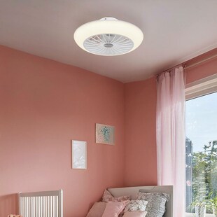 LED Deckenventilator, 3 Stufen, weiß, D 30 cm 