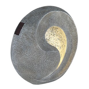 LED Solarleuchte, Skulptur, grau, H 29 cm 