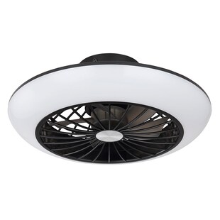 LED Deckenventilator, Memory, schwarz, kühlend, D 30cm 