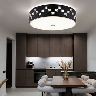 LED Deckenleuchte, Kristalle, CCT, Fernbedienung, CCT, D 45 cm 