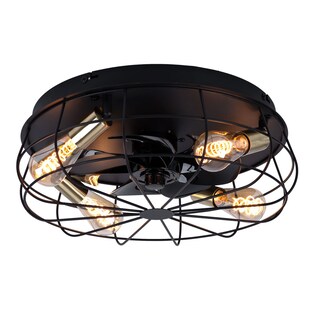 Deckenventilator, Metall, Timer, Fernbedienung, D 48,5 cm 