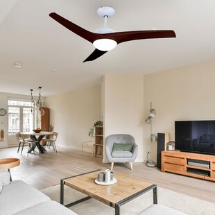 LED Deckenventilator, Fernbedienung, CCT, 132 cm 