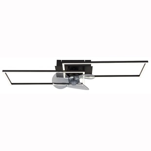 LED Deckenventilator, dimmbar, Fernbedienung, CCT, L 90 cm 