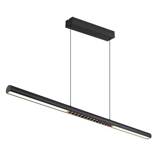 LED Pendelleuchte, schwarz, verstellbar, H 150 cm 