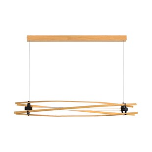 LED Hängeleuchte, Metall, Holz-Schwarz, Hoher CRI, L 120 cm 