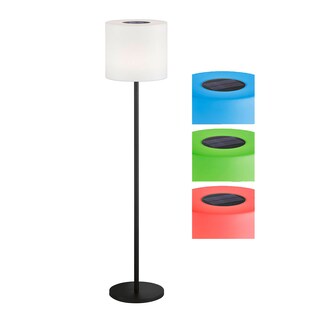 RGB LED Solar Stehlampe, dimmbar, Fernbedienung, H 150 cm 