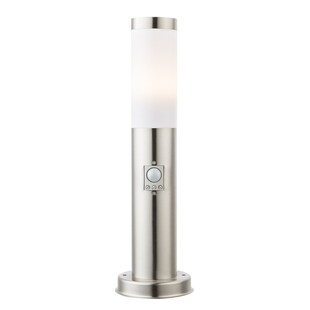 LED Stehleuchte, Bewegungsmelder, Edelstahl, H 45 cm 