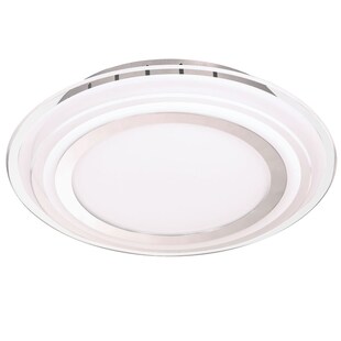 LED Deckenleuchte, Glas, Chrom, 30 cm, NANCY 