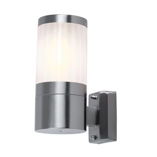 Wandleuchte, Edelstahl, Kunststoff, H 24 cm 