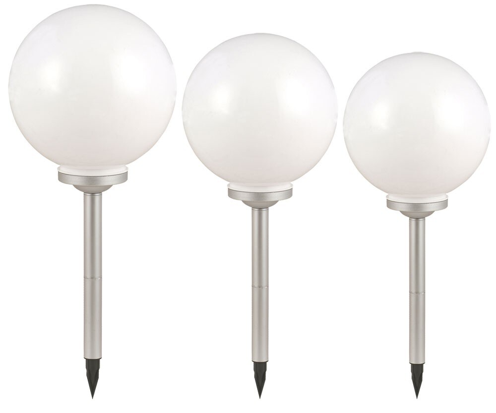 3er Set LED Solarleuchten f&uuml;r den Au&szlig;enbereich 