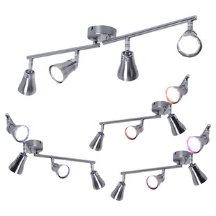 RGB LED Deckenstrahler schaltbar mit beweglichen Spots 