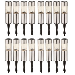 16 LED Edelstahl Solarlampen für den Außenbereich 