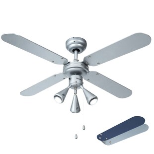 LED Deckenventilator, Zugschalter, Vor- & Rücklauf, 102 cm 