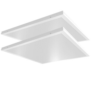 2x LED Einbau Panel, 36 Watt, 4320 Lumen, kaltweiß, 59,5x59,5 cm 