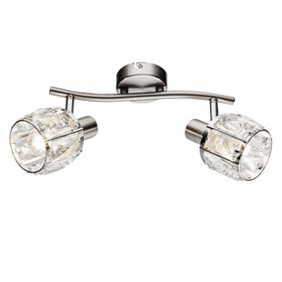 Deckenstrahler, Spots beweglich, Glaskristalle, Chrom, KRIS 