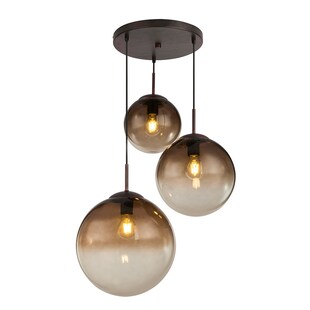 LED Hängeleuchte, amber, 3 Kugeln mit DM 20 - 25 - 30 cm VARUS 