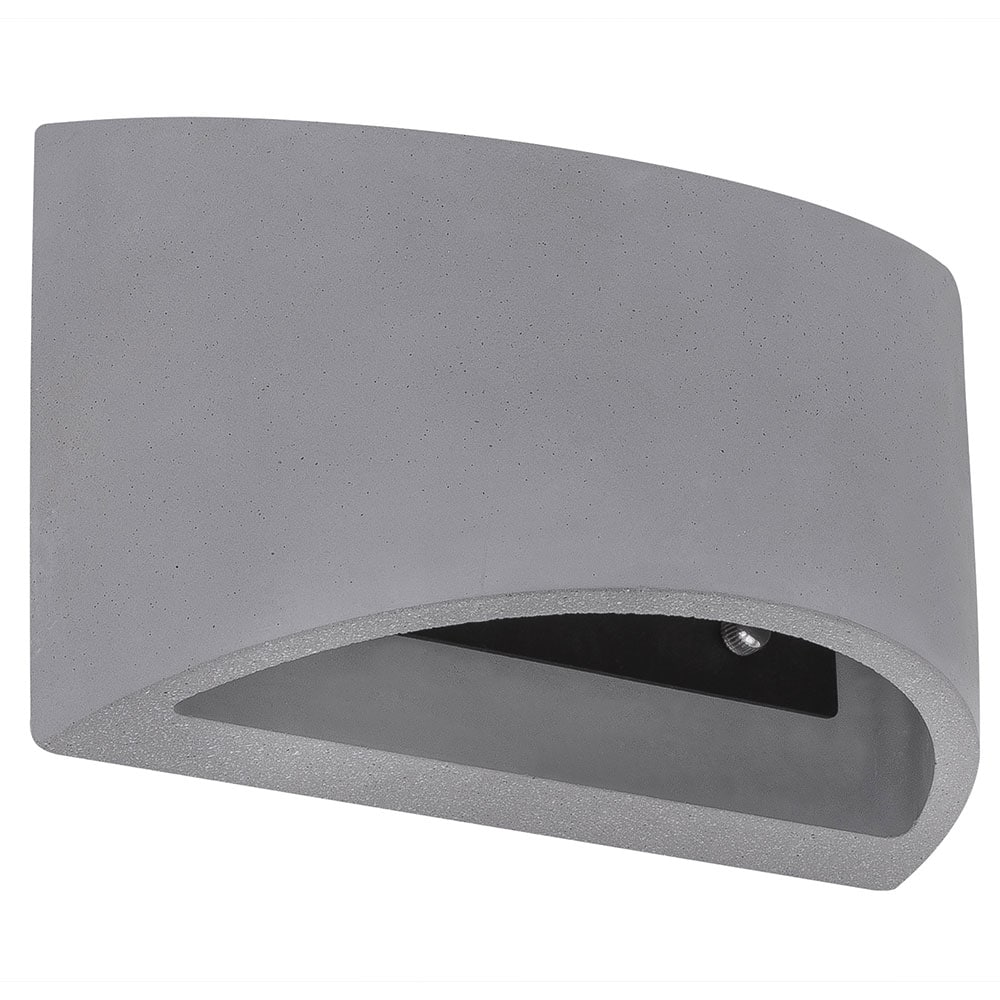 Wandleuchte, UP & DOWN, Beton, grau, H 12 cm 
