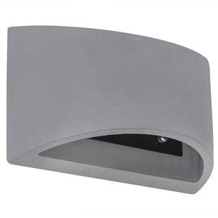 Wandleuchte, UP & DOWN, Beton, grau, H 12 cm 