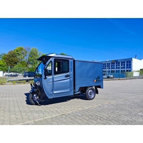 Madat E Cargo Pro  E-Dreirad E Kabinenroller  mit geschlossene Ladefl&auml;che Grau 