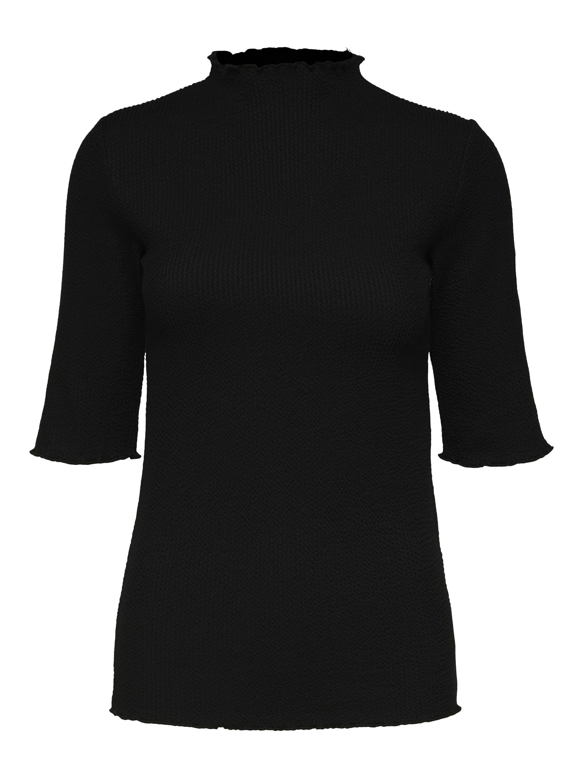 SELECTED FEMME T-Shirt 'Bonnie' Black, Unifarben, Schwarz - Gr. XS 