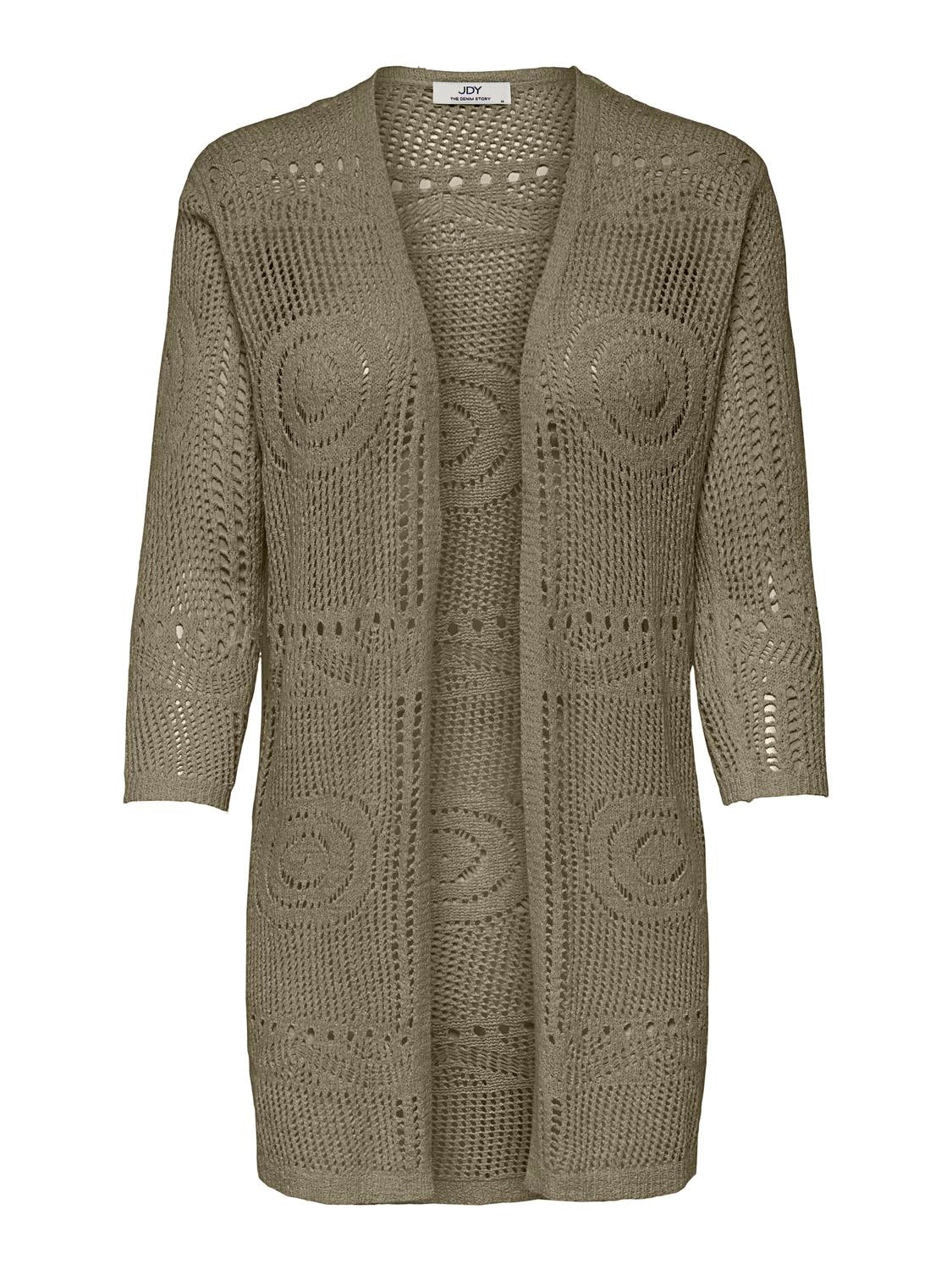 JDY Strickjacke 'JDYKOFI 3/4 KIMONO KNT' Mermaid, Unifarben, Gr&uuml;n - Gr. XS 