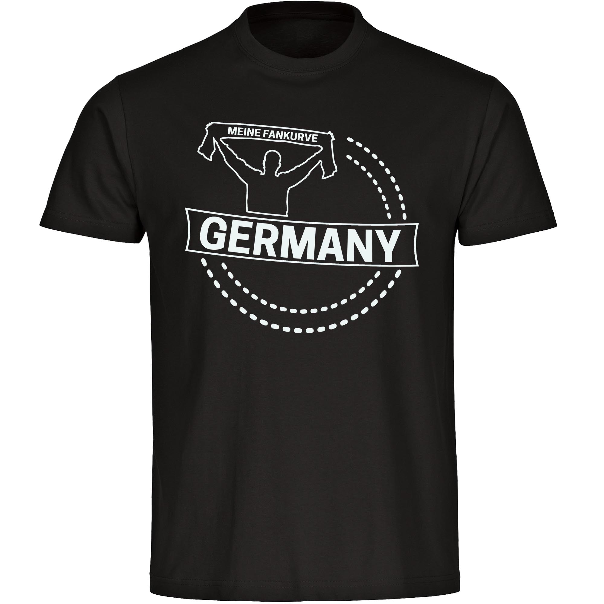 multifanshop Kinder T-Shirt - Germany - Meine Fankurve - Druck wei&szlig; - Kind 
