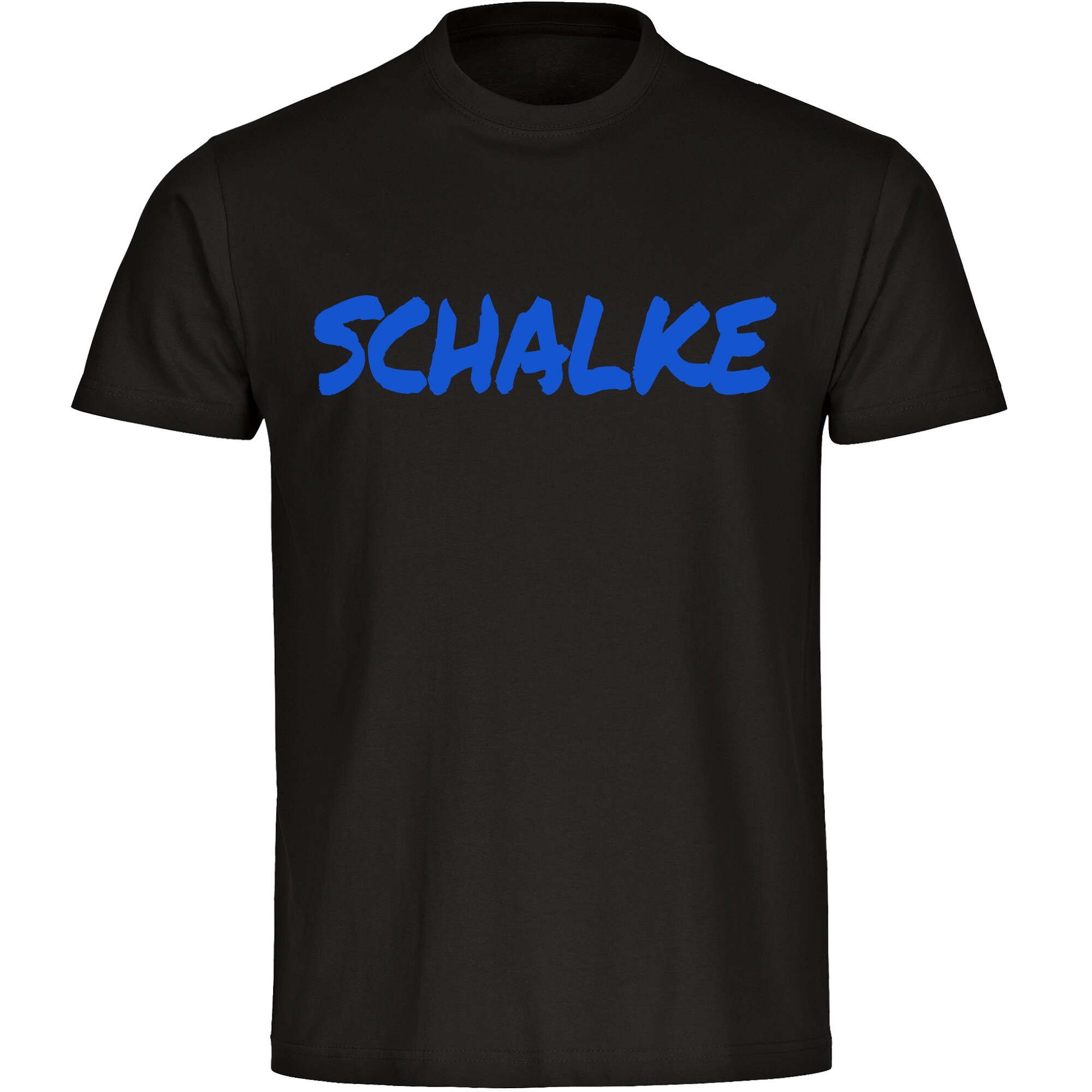 multifanshop Kinder T-Shirt - Schalke - Textmarker - Druck blau - Kind 