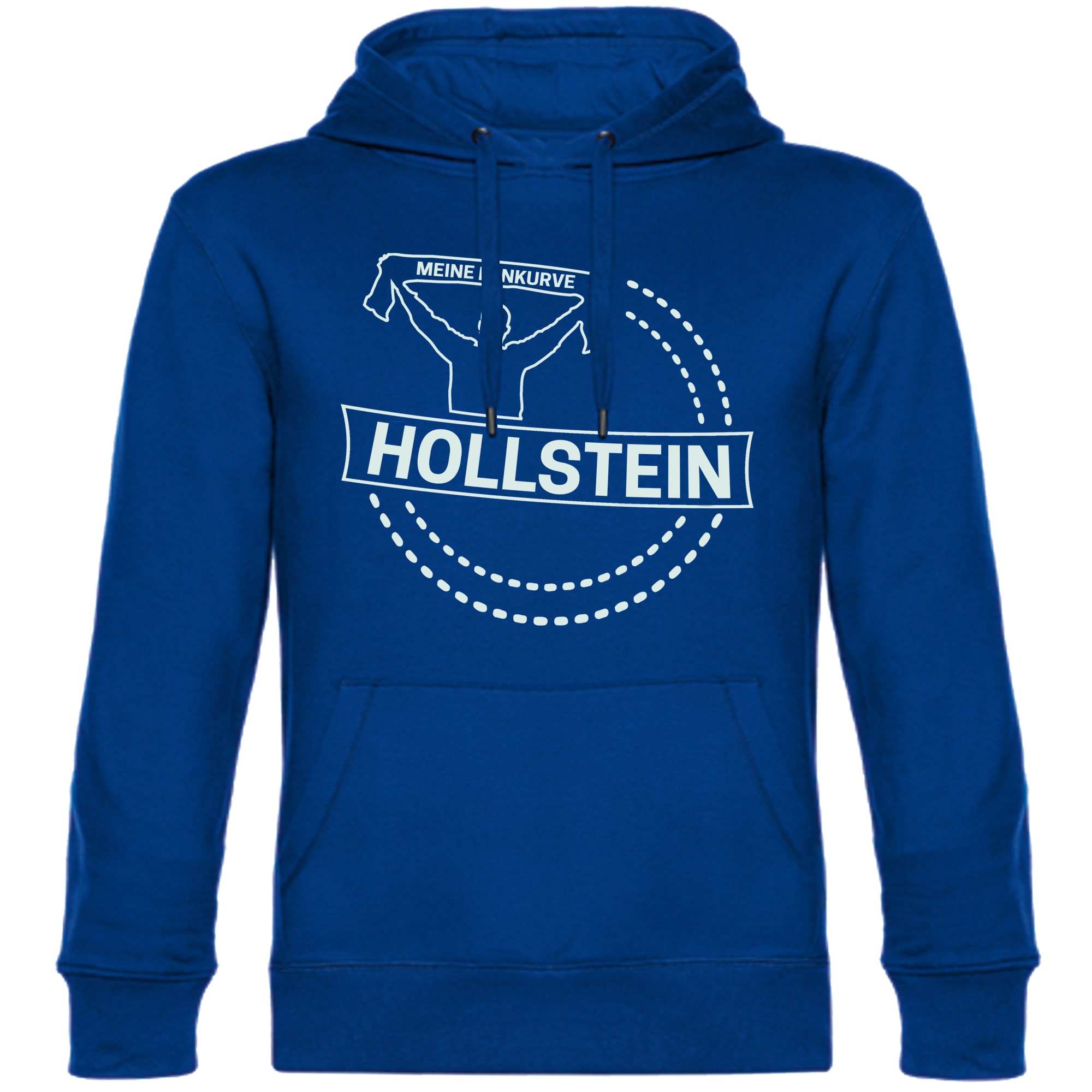 multifanshop Kapuzen Sweatshirt - Holstein - Meine Fankurve - Druck wei&szlig; - Hoodie 