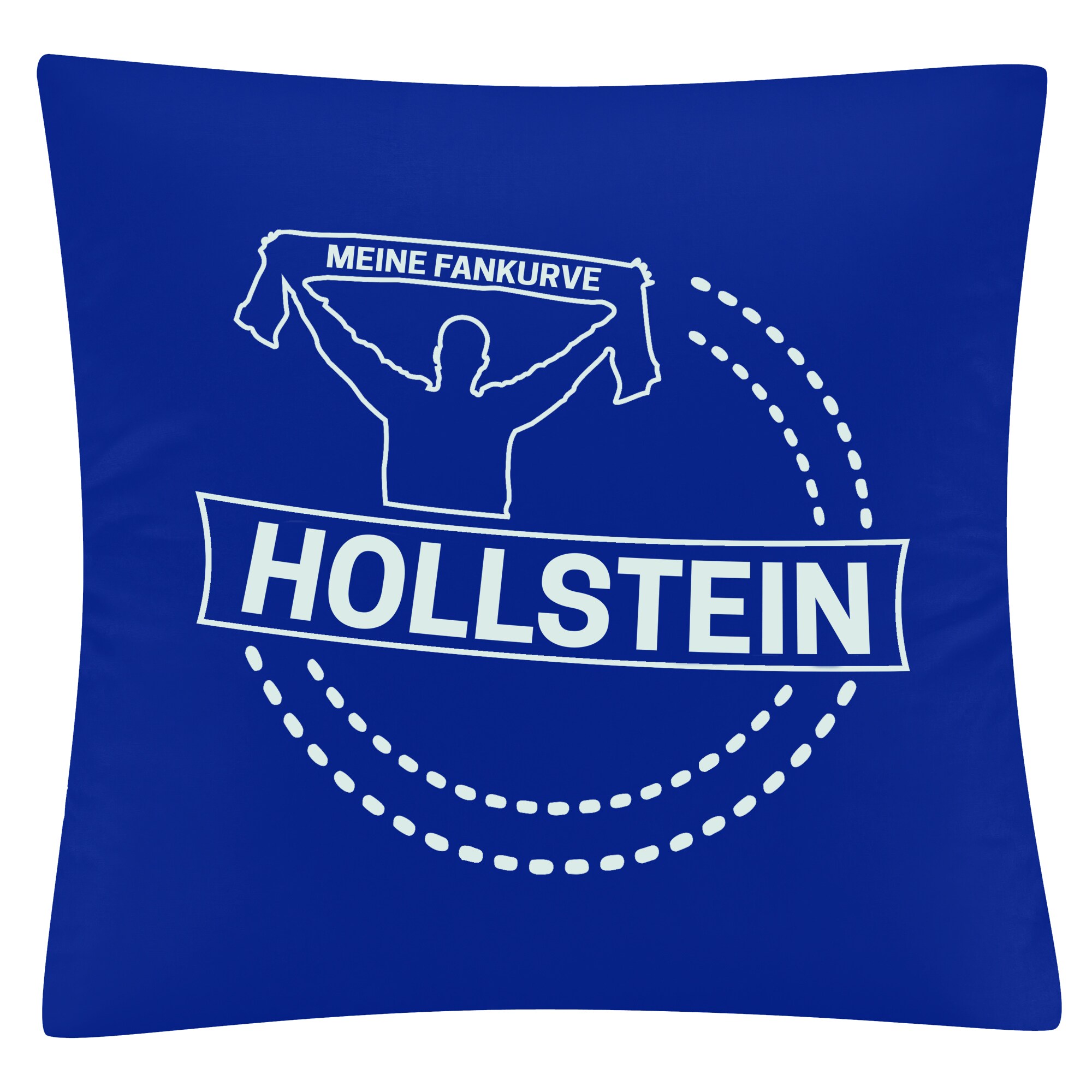 multifanshop Kissenbezug - Holstein - Meine Fankurve - Druck wei&szlig; - Kissen 