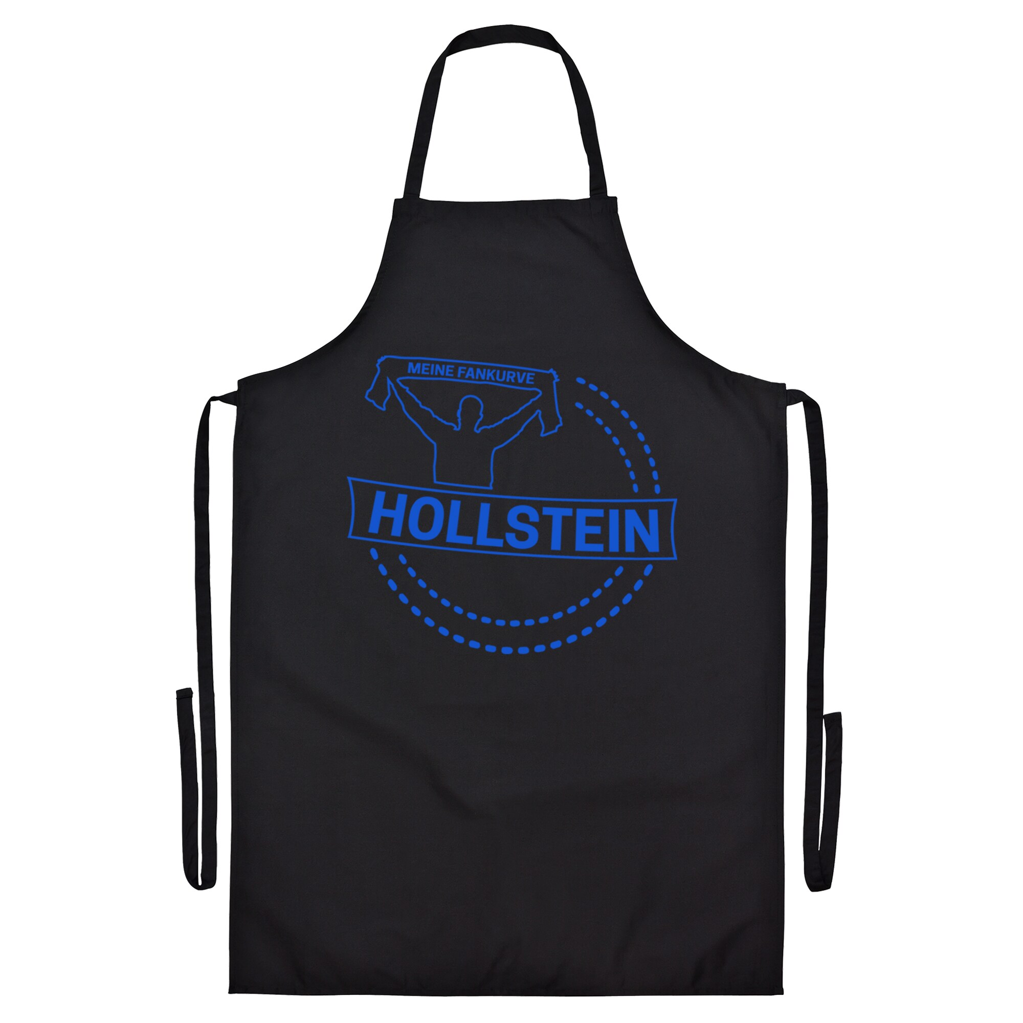 multifanshop Grillsch&uuml;rze - Holstein - Meine Fankurve - Druck blau - Sch&uuml;rze 