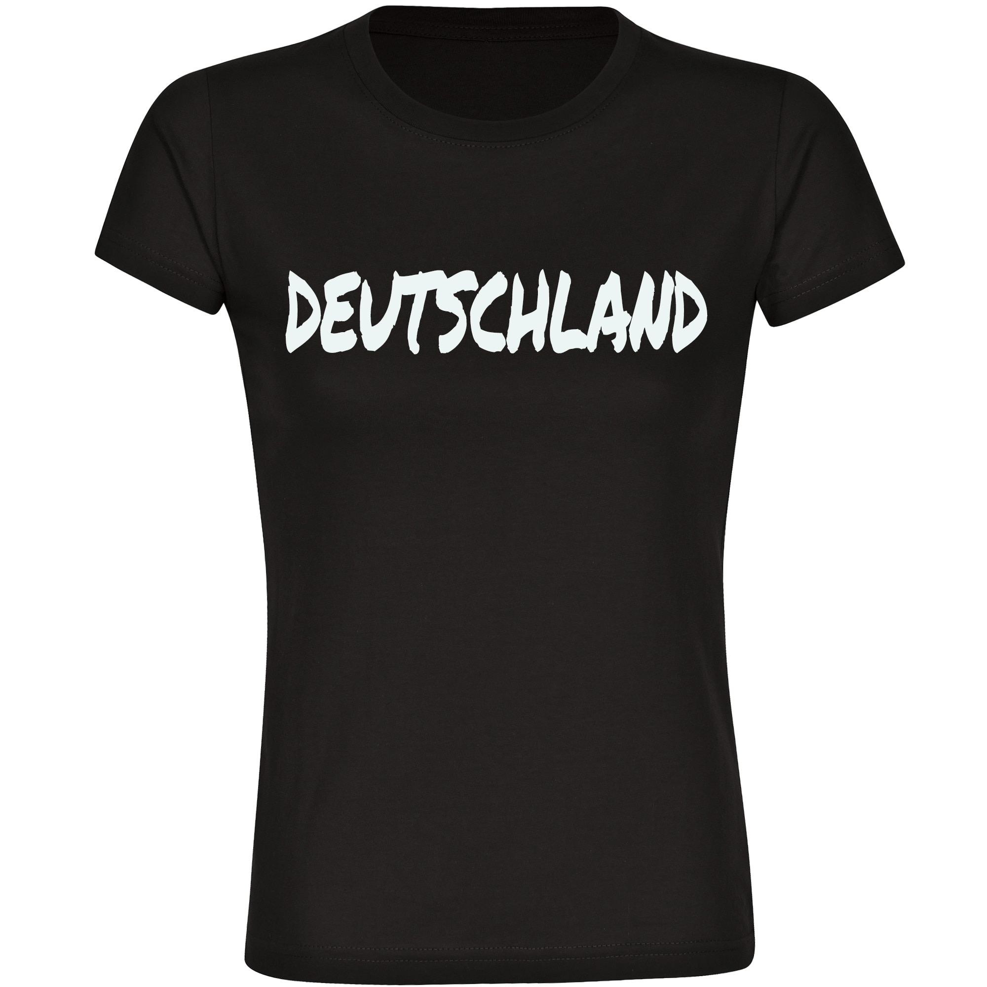 multifanshop Damen T-Shirt - Deutschland - Textmarker - Druck wei&szlig; - Frauen 