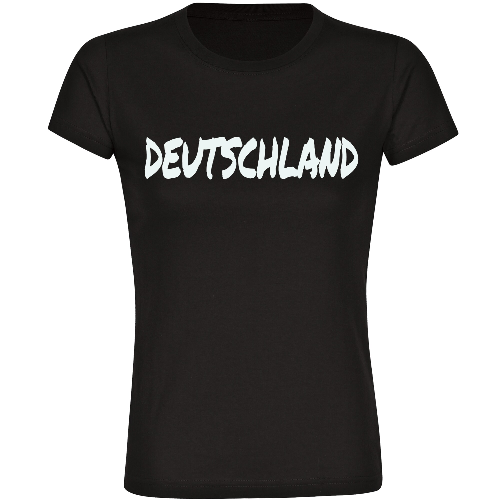multifanshop Damen T-Shirt - Deutschland - Textmarker - Druck wei&szlig; - Frauen 