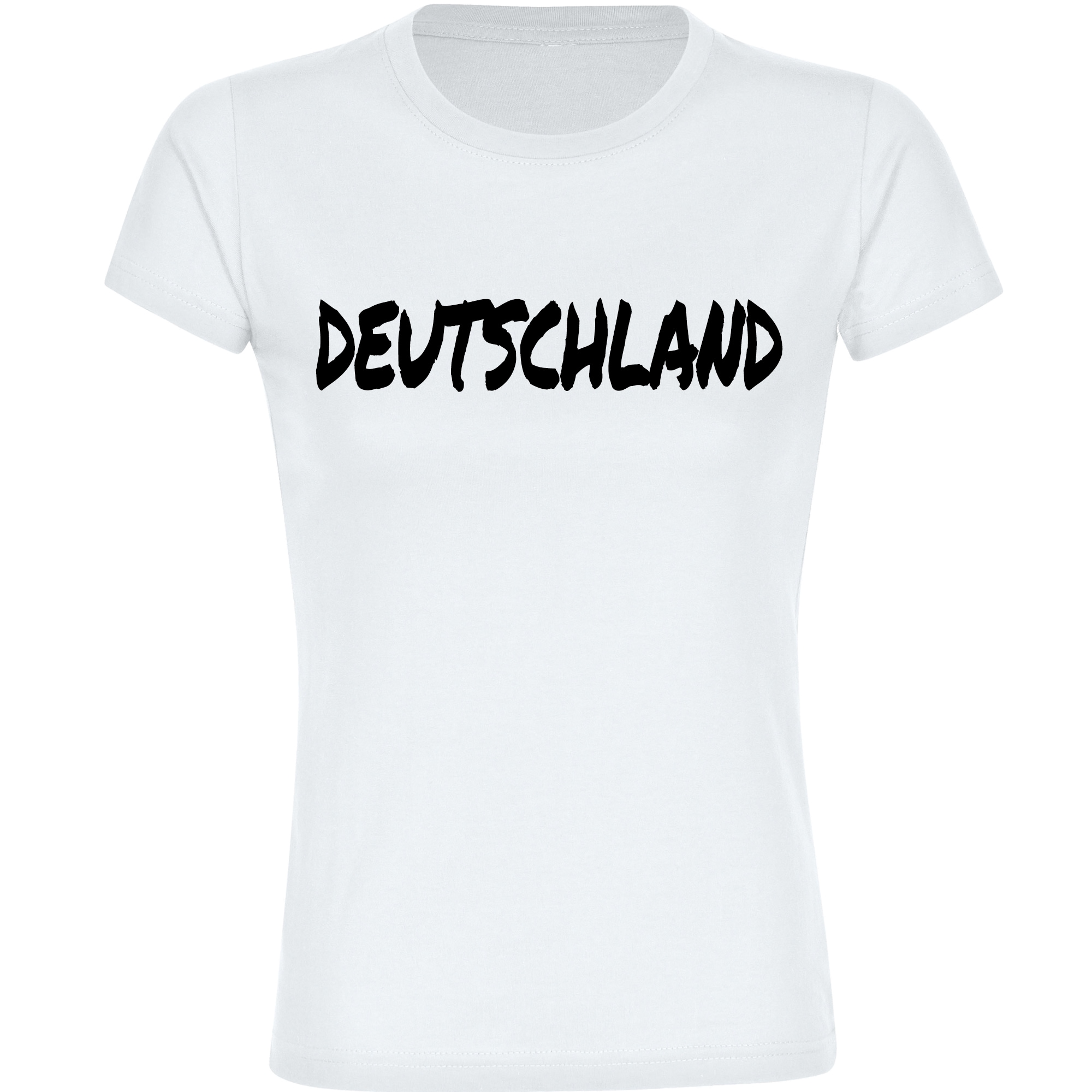multifanshop Damen T-Shirt - Deutschland - Textmarker - Druck schwarz - Frauen 