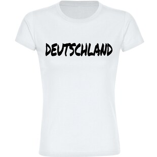 multifanshop Damen T-Shirt - Deutschland - Textmarker - Druck schwarz - Frauen 