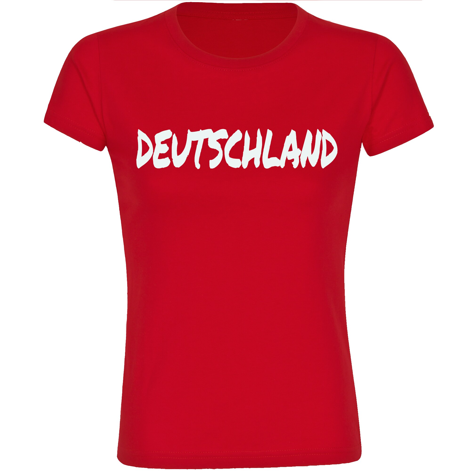 multifanshop Damen T-Shirt - Deutschland - Textmarker - Druck wei&szlig; - Frauen 
