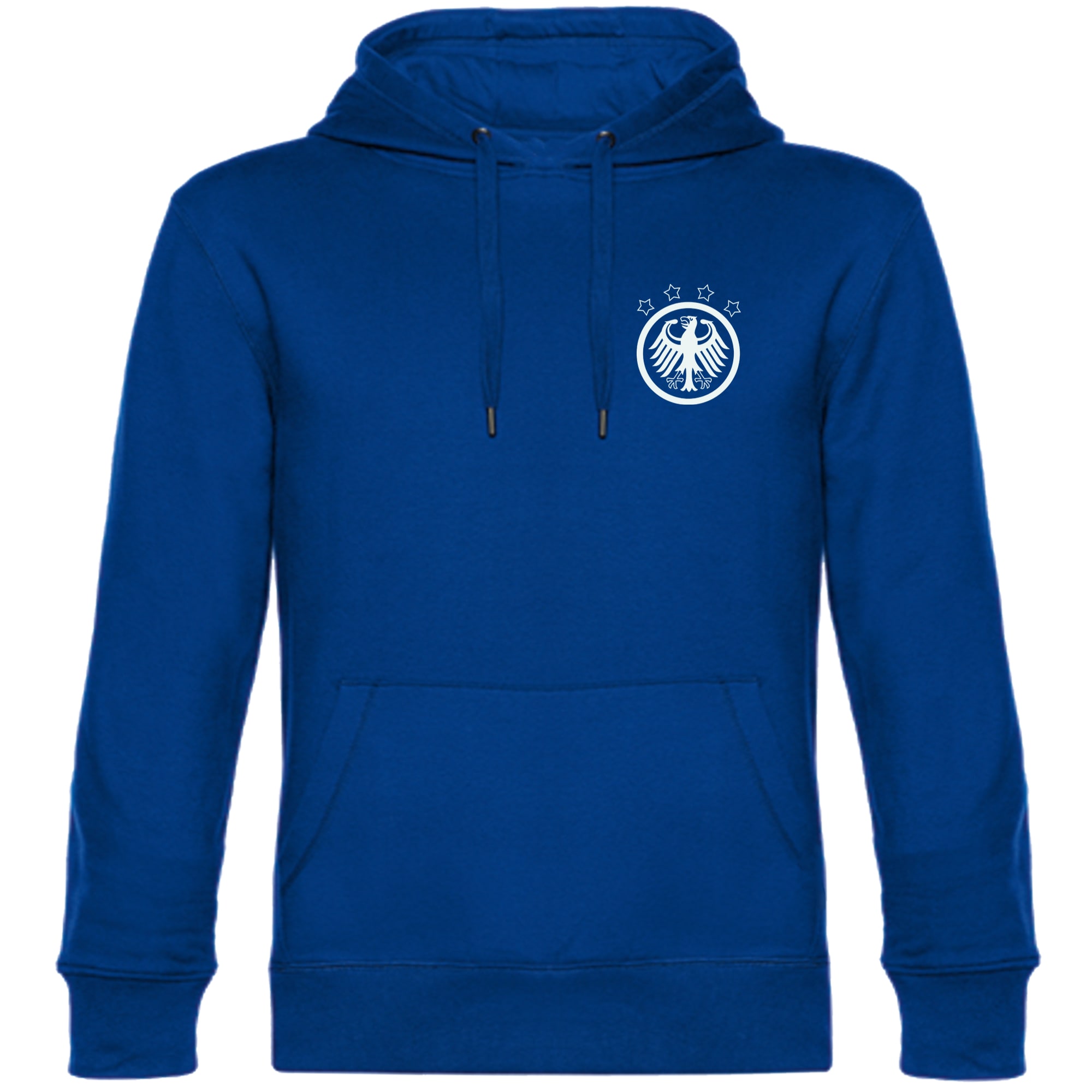 multifanshop Kapuzen Sweatshirt - Deutschland - Adler Retro - Druck wei&szlig; - Hoodie 