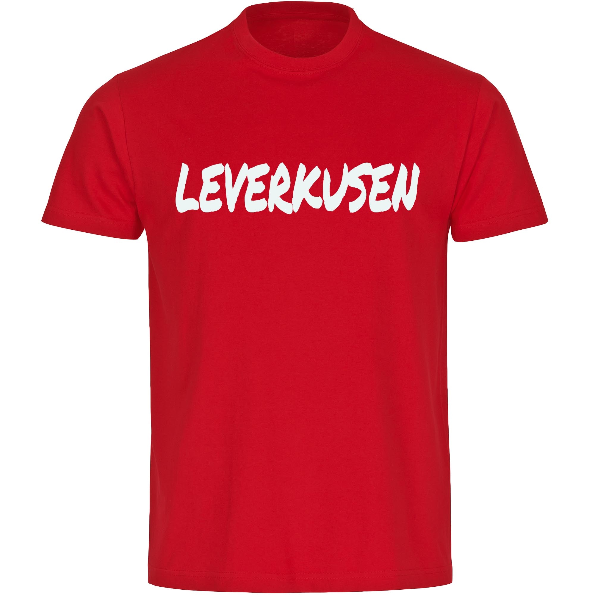 multifanshop Herren T-Shirt - Leverkusen - Textmarker - Druck wei&szlig; - M&auml;nner 