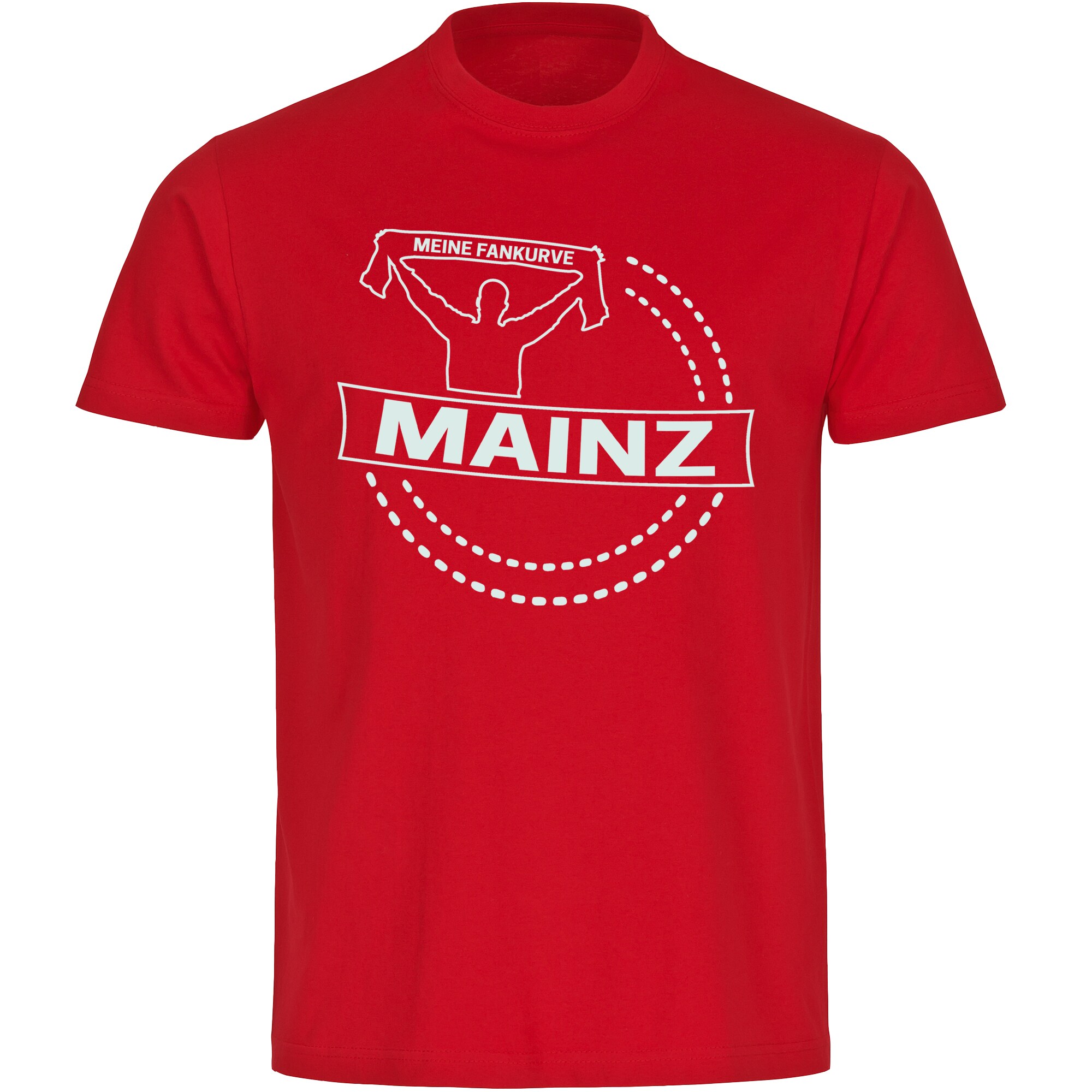 multifanshop Kinder T-Shirt - Mainz - Meine Fankurve - Druck wei&szlig; - Kind 