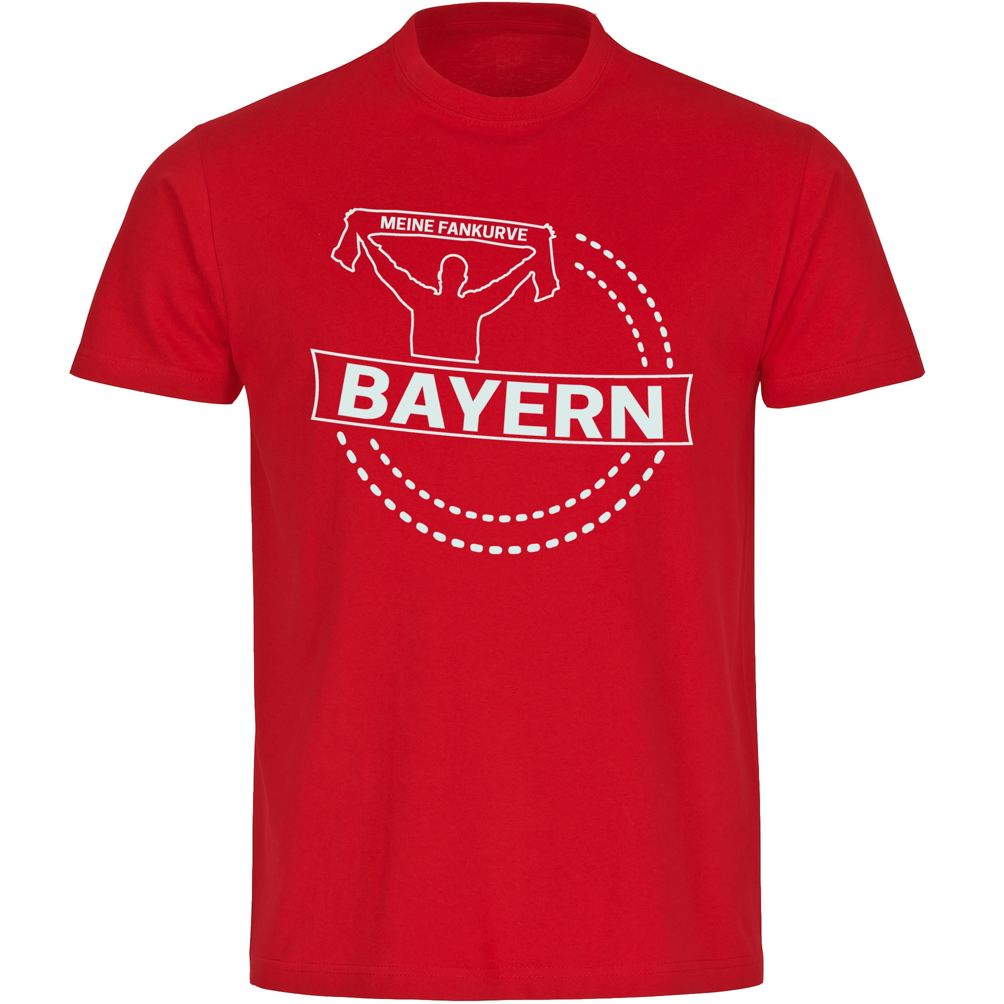 multifanshop Kinder T-Shirt - Bayern - Meine Fankurve - Druck wei&szlig; - Kind 