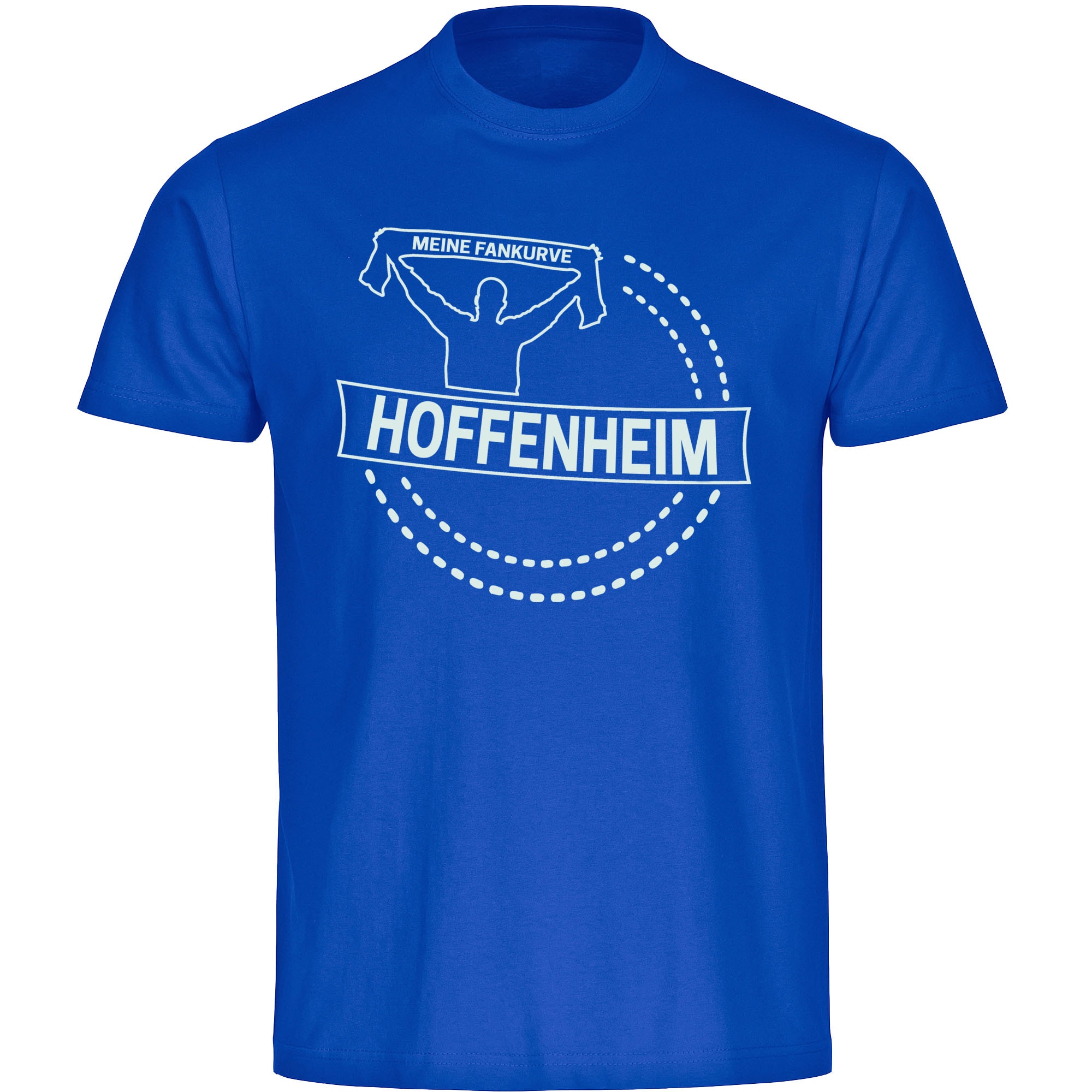 multifanshop Kinder T-Shirt - Hoffenheim - Meine Fankurve - Druck wei&szlig; - Kind 