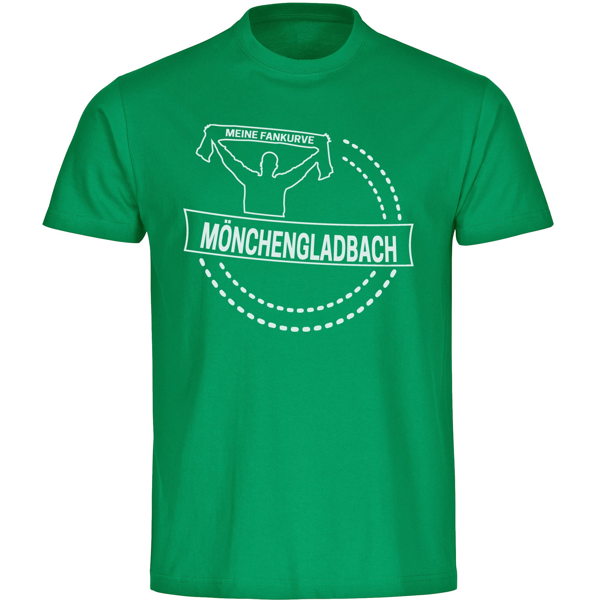 multifanshop Kinder T-Shirt - M&ouml;nchengladbach - Meine Fankurve - Druck wei&szlig; - Kind 