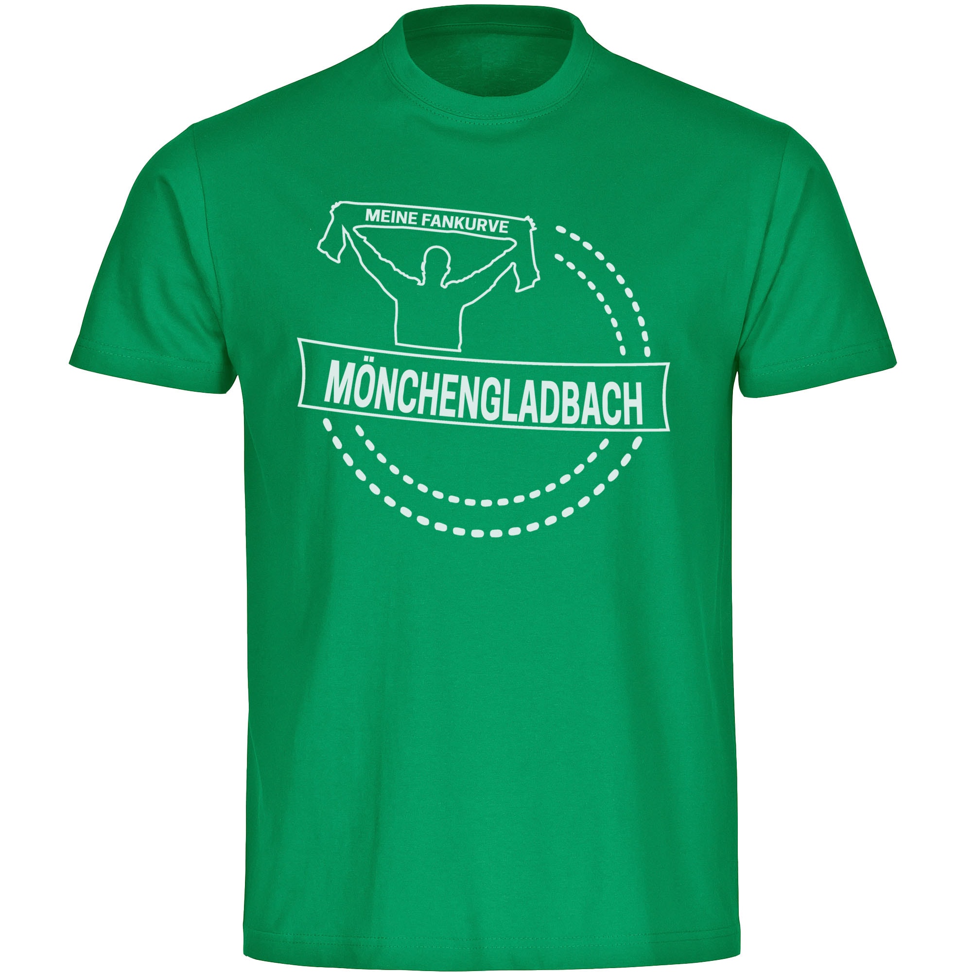 multifanshop Kinder T-Shirt - M&ouml;nchengladbach - Meine Fankurve - Druck wei&szlig; - Kind 