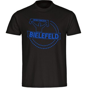 multifanshop Kinder T-Shirt - Bielefeld - Meine Fankurve - Druck blau - Kind 