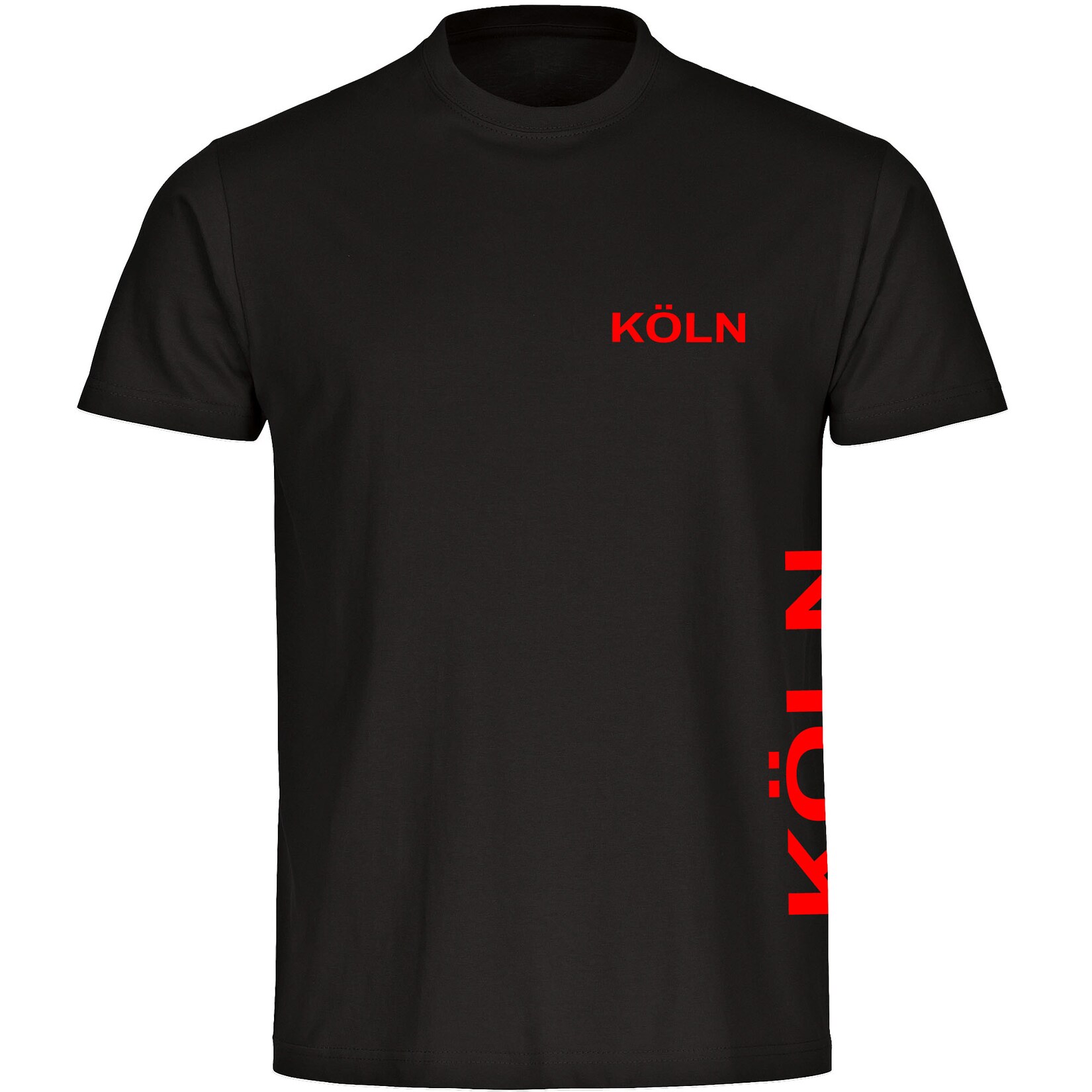 multifanshop Kinder T-Shirt - Köln - Brust & Seite - Druck rot - Kind
