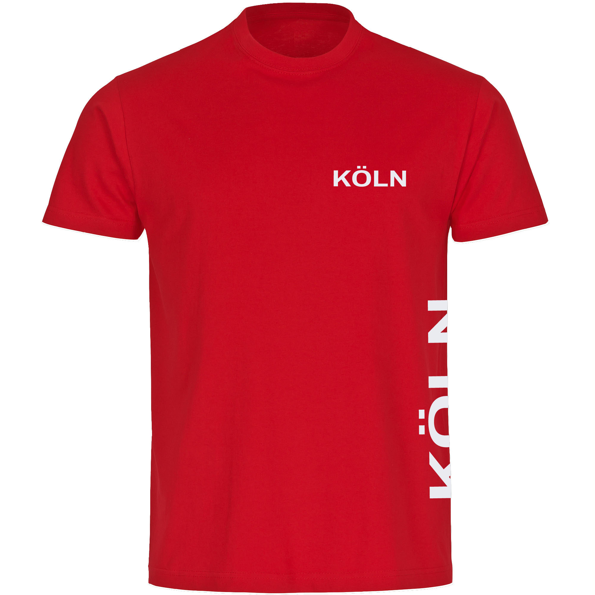 multifanshop Kinder T-Shirt - K&ouml;ln - Brust & Seite - Druck wei&szlig; - Kind 