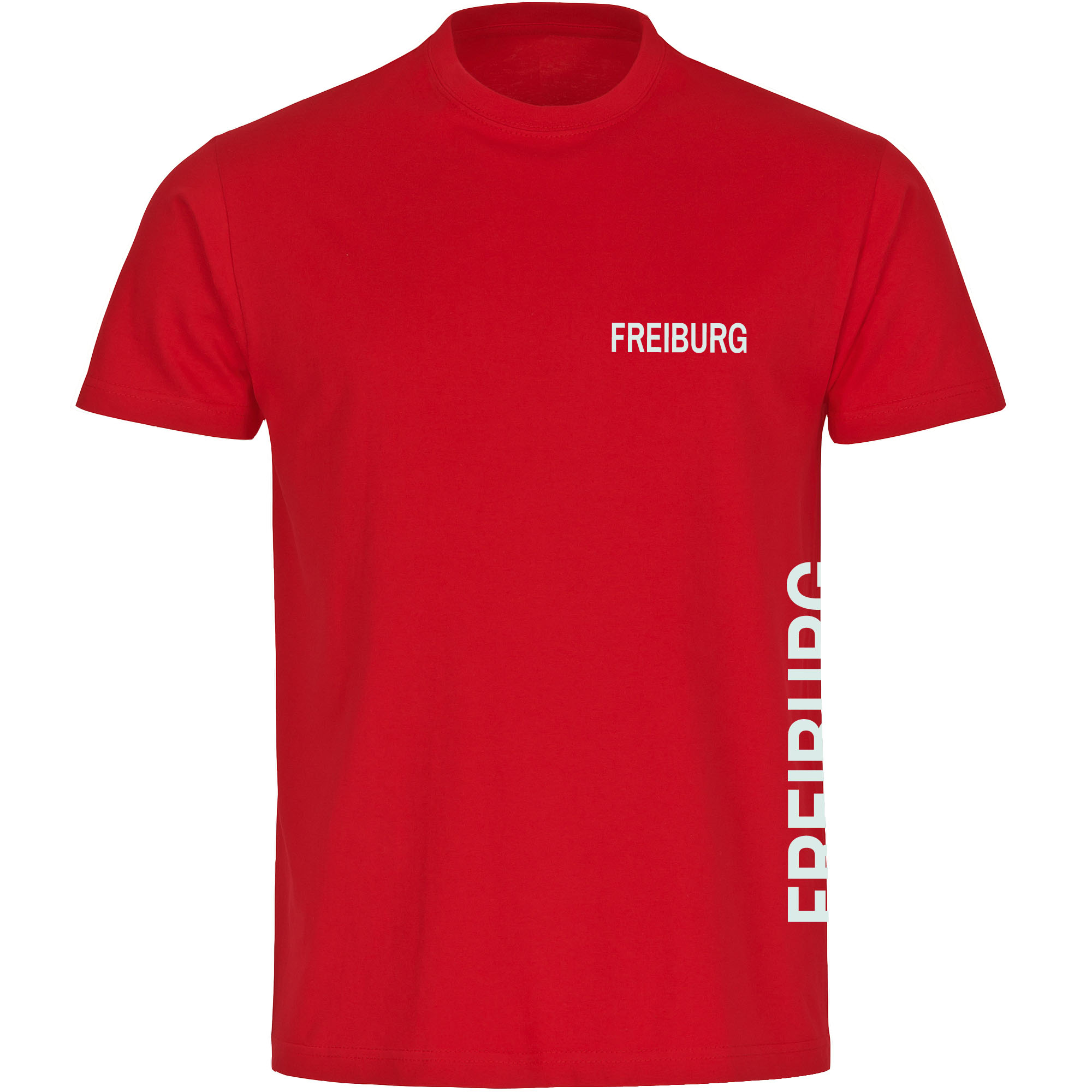 multifanshop Kinder T-Shirt - Freiburg - Brust & Seite - Druck wei&szlig; - Kind - Bild 1