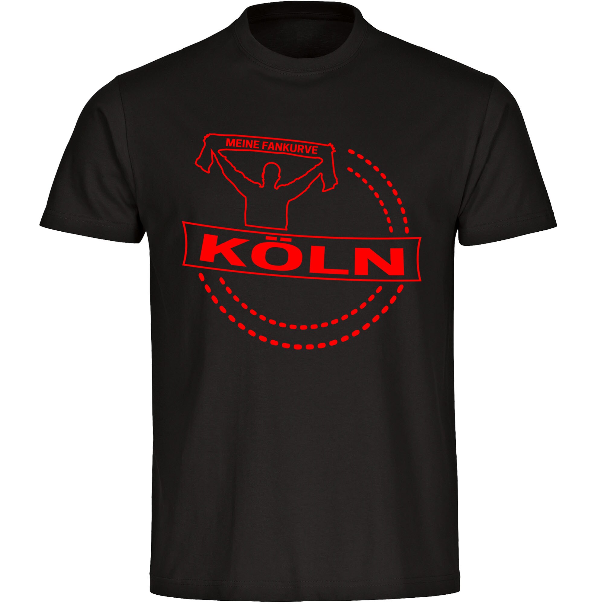multifanshop Kinder T-Shirt - K&ouml;ln - Meine Fankurve - Druck rot - Kind 