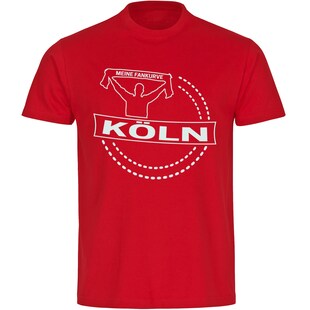 multifanshop Kinder T-Shirt - Köln - Meine Fankurve - Druck weiß - Kind 