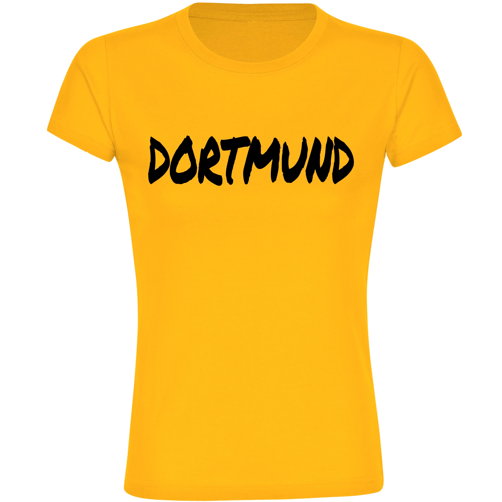 multifanshop Damen T-Shirt - Dortmund - Textmarker - Druck schwarz - Frauen 